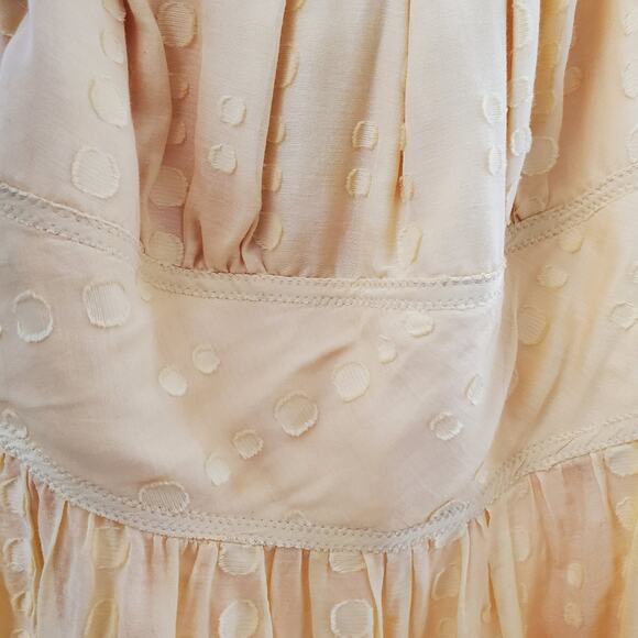 Vince Buttercup Yellow Empire Waist Sleeveless Tea Dress (2) - Picture 5 of 6